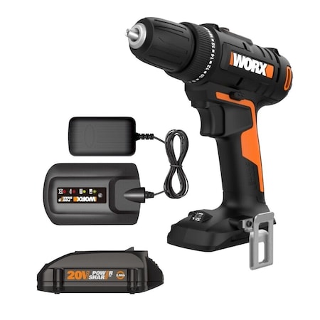 Worx 20V Power Share 3/8 in. Drill/Driver, Battery and Charger Included WX100L